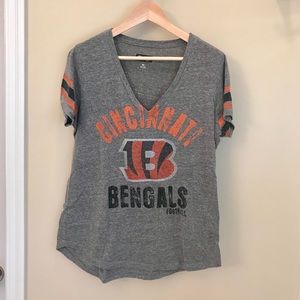 Cincinnati Bengals NFL Team Apparel Sequin Top